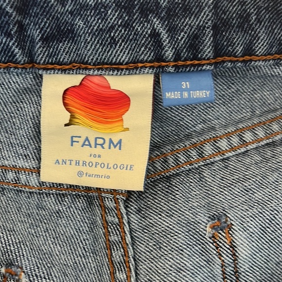 ❌SOLD❌ Farm Rio for Anthropologie Crochet Denim Shorts - Picture 7 of 10